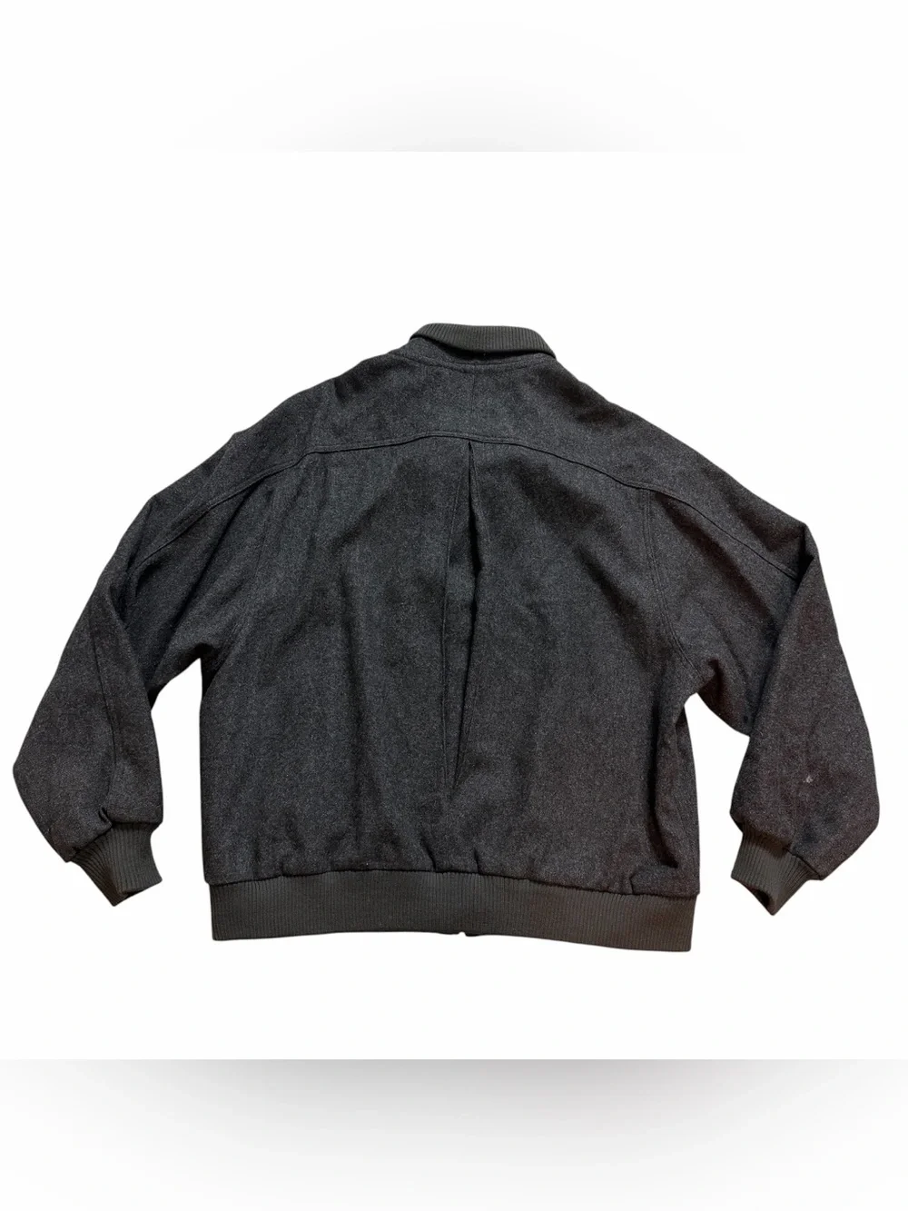 Vintage Baracuta Mens Gray Wool/Rayon Blend Bomber Harrington Jacket- XL